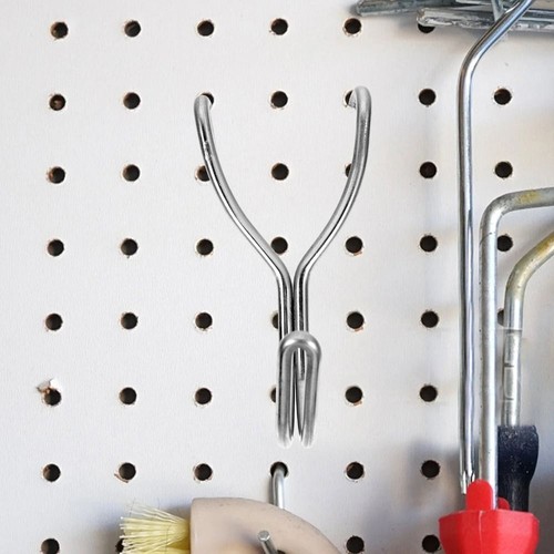 10Pcs Peg Board Hooks Stainless Steel Pegs Hanging Board Hole Hooks Home Storage - Picture 11 of 14