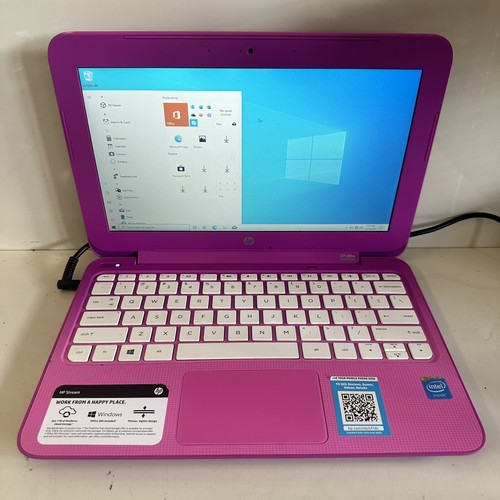 11.6” HP Stream 11-D011WM Celeron 2.16GHz 2GB RAM 32GB eMMC Windows 10 Pink - Picture 1 of 10