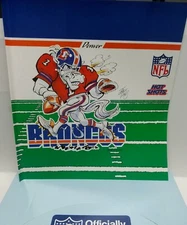 Denver Broncos NFL Hot Shots Book Cover Lot of 2 by Russ 1988 New NOS 