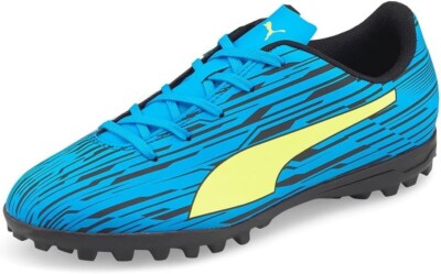 Puma Rapido III Soccer Shoe Ocean Dive-Yellow Alert Black 6.5 US Unisex Big Kid