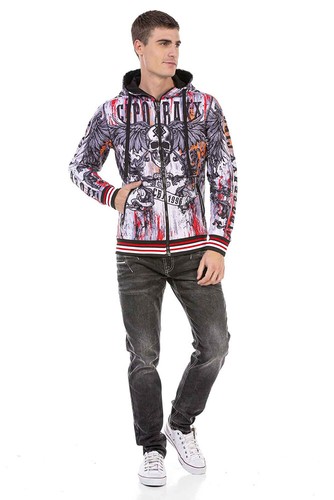 Cipo & Baxx HORIZON sudadera con capucha chaqueta CL462 todas las tallas Nuevo - Imagen 4 de 5