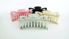 Extra large pink black gray beige hair claw clip for thick hair