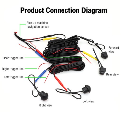 Car AHD 720P/1080P Parking Panoramic View Camera System 360° View with 4 Camera - Picture 13 of 19