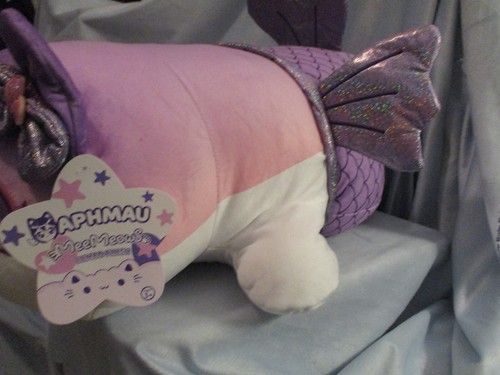 Peluche gatto sirena scintillante 18" Aphmau MeeMeows JUMBO raro edizione limitata NUOVO con etichette - Foto 8 di 11