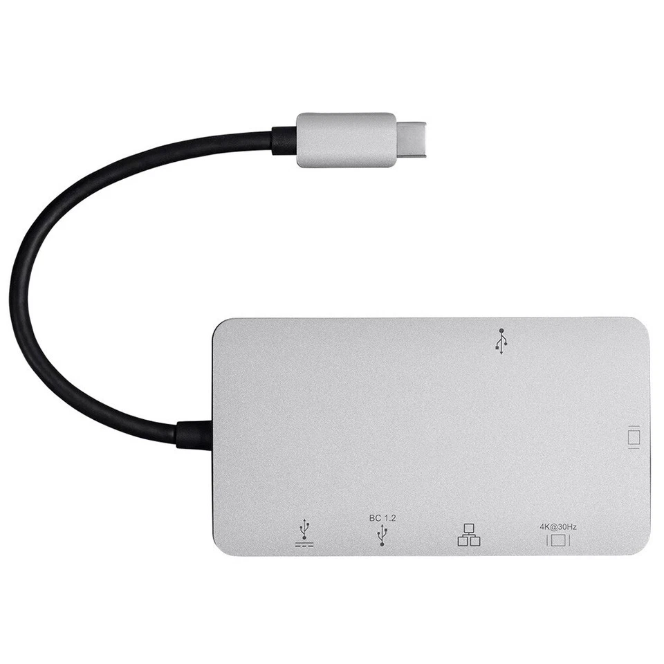 USB-C 3.1 Hub to 4K HDMI VGA Gigabit Ethernet 2 Port USB 3.0 & Type C PD Adapter - Image 4 of 4