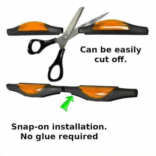 Easy Installation Orange Car Door Edge Protectors with Reflective Strips - Picture 6 of 6