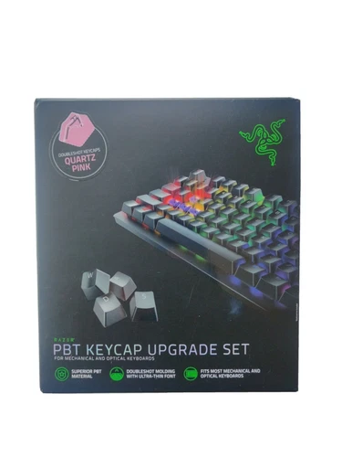 Razer PBT Keycap Upgrade Set for Mechanical & Optical Keyboards - Quartz Pink