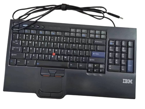 Original Lenovo IBM SK-8835 USB Wired Keyboard With Trackpad - US English - Picture 8 of 8