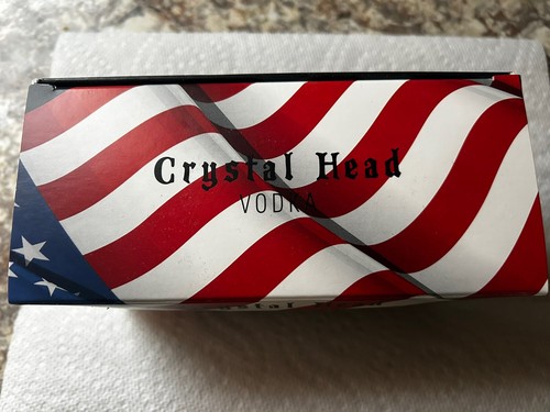 Crystal Head Vodka 3 pack SKULL SET 50ml Empty Bottles USA RED WHITE BLUE - Picture 5 of 8