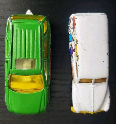 Lot Of 2 Vintage Nickelodeon RUGRATS Matchbox Holden Panel Van & Mercedes-Benz - Picture 6 of 7