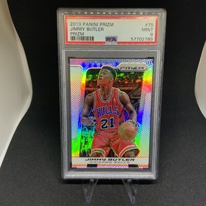 2013-14 Panini Prizm Jimmy Butler Silver Prizm #75 PSA 9 MINT 2nd Year Prizm