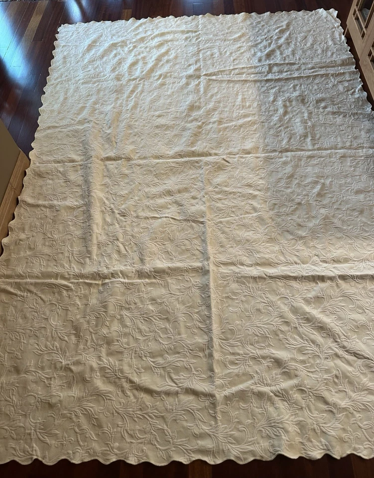 床罩全尺寸 108x77 淡黄色 Valence 枕头 Sham JCPenney Home Cottage — 第 2/4 张图片