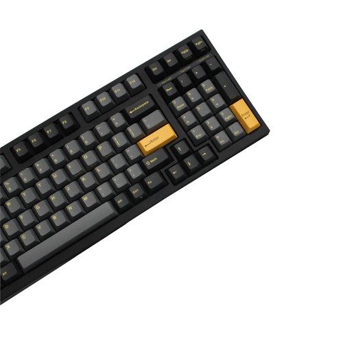 165 Keys Black Gold Orange PBT Keycap Set Double Shot Cherry Profile Keycap Set - Bild 8 von 11