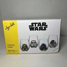 Joy Jolt Star Wars Stemless drinking glasses. New