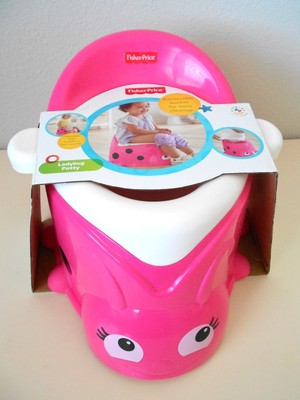 New Fisher Price Pink W Spots Ladybug Potty Toilet Training Ebay