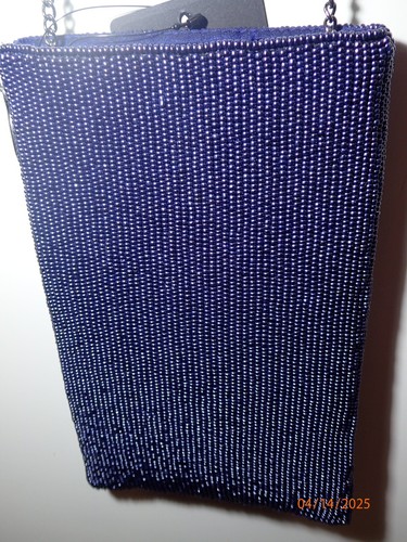Mary Frances Hand-Beaded Crossbody Phone Bag - Out of the Blue - Picture 5 of 16