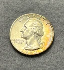1963 RAINBOW TONED - Washington Quarter