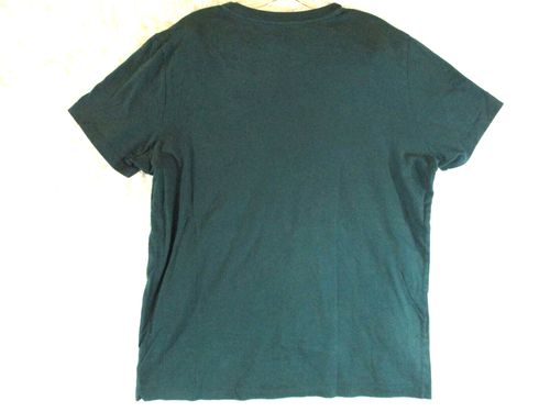 Aéropostale Men's Size M Medium T Shirt Green & White Short Sleeve Graphic Tee - Picture 9 of 13