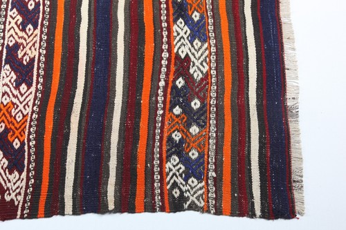 Kilim de piso auténtico tejido a mano turco vintage decorativo único en su clase - Imagen 5 de 13