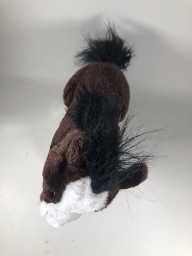 Ganz Webkinz Plush Clydesdale Horse HM139 Brown White 8” No Code Stuffed Animal - Picture 7 of 10