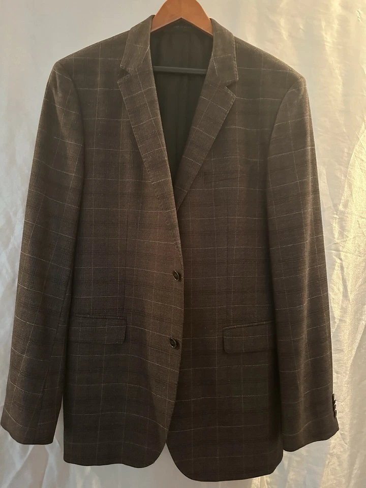 Nuevo Hugo Boss Traje de Lana Chaqueta Blazer Hombre Talla US 44L Foto 3 de 4