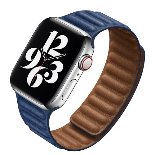 For Apple Watch Leather Link Magnetic Classic Band 45/49mm Ultra Series 8 7 6 5 - Picture 12 of 54