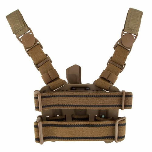 BLACKHAWK! SERPA Level 2 Tactical Holster Coyote Tan - Right Hand, Size 04 For Beretta 92/96/M9