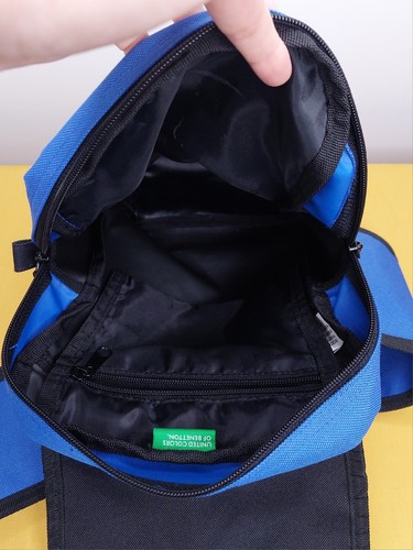 United Colors Of Benetton Blue Crossbody Bag Satchel - Picture 4 of 7