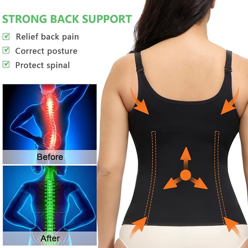 Fajas Reductorsa Colombianas Taillentrainer Body Shaper Bauchkontrolle Tank Top US - Bild 6 von 18