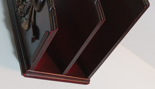 Vintage Retro Art Deco 1940s Catalin Bakelite Desk letter Holder Rich Red Brown - Picture 7 of 8