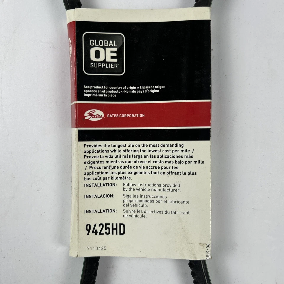 Correa de transmisión accesoria Gates FleetRunner 9425HD para ZJG17425 ZAH17425 Y1600015 sf Foto 3 de 3