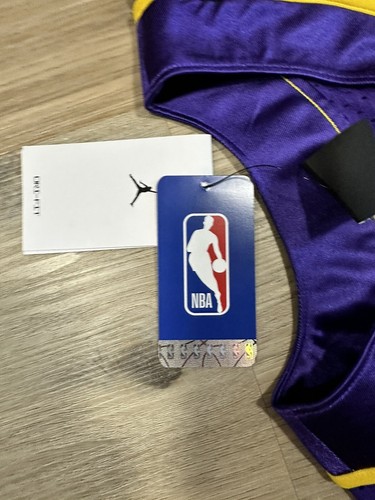 Jordan Los Angeles Lakers Statement Edition Dri-FIT Purple Top DN4719 504 Small - Picture 6 of 8