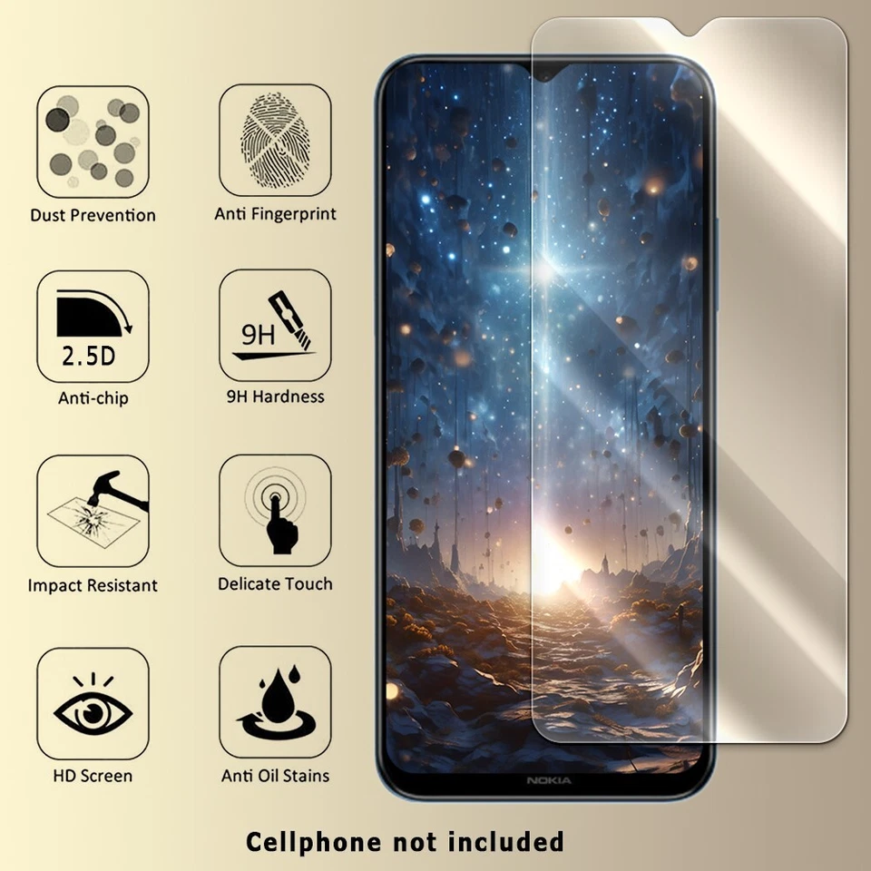 Premium Real Front Protective 9H+ Screen Protector TPU Case for Nokia C300 Phone - Image 2 of 4