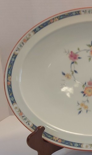 Piatto da portata ovale vintage Noritake 14" modello canzone cinese - Foto 2 di 8