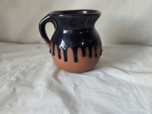 Taza de arcilla decorada artesanal mexicana Stonewear. Jarrito De Barrio Decorado. - Imagen 2 de 12