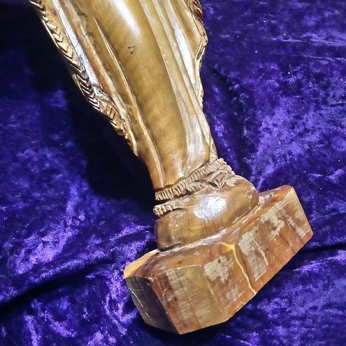 12" Virgin Mary Hand-Carved Olive Wood Statue from Holy Land Jerusalem Nice! - Picture 14 of 18