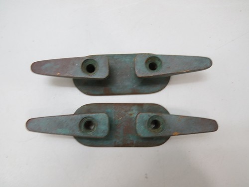 PAIR 8 INCH BRONZE CLEATS BOAT DOCK (D2A547C) - Picture 2 of 4