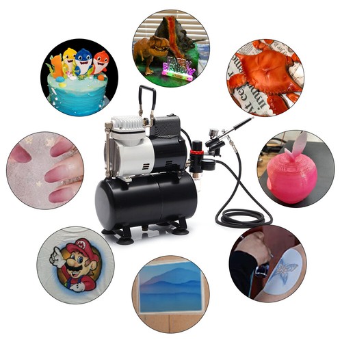 Airbrush Set Air Compressor Airbrush Gun Complete Set for Model Making Paintings - Picture 10 of 10