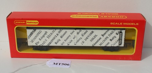 Hornby OO 1:76 R.1350 Newsprint Box Car Very good boxed FNQHobbys MT506 - Picture 11 of 12