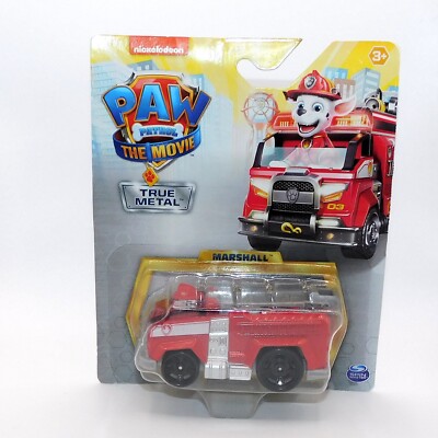 NEW Paw Patrol True Metal Marshall Small Car Firetruck Red Chase Skye Rubble