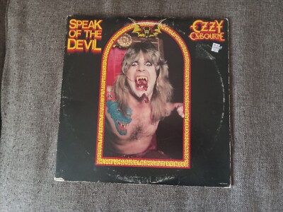 Vintage 1982 OZZY OSBOURNE SPEAK OF THE DEVIL Double LP