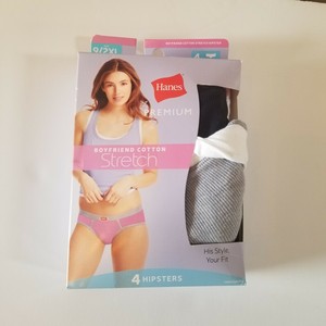 hanes boyfriend cotton stretch