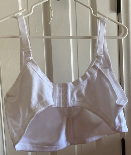 Comfort Choice White Wireless Cotton Bras Size 48D - New - Picture 2 of 5