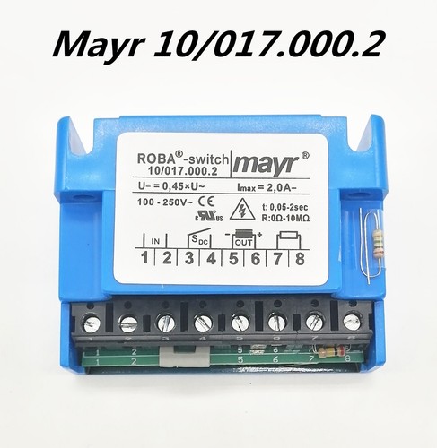 Mayr 10/017.000.2 ROBA -interruttore 2,0 A 100-250 V~ 0,05-2 secondi Raddrizzatore freni 10 M - Foto 8 di 9