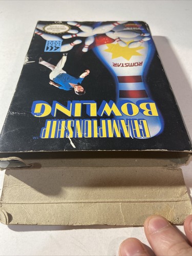 Championship Bowling (Nintendo NES, 1989 ROMSTAR) Box/ Cart Only- See Pics - Afbeelding 7 van 12