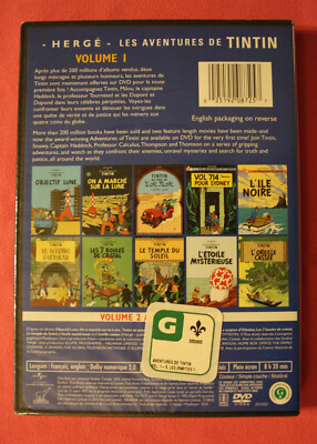 Les Adventures de Tintin, Vol. 1 (DVD, 2010) for sale online
