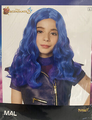 Disney Descendants Mal Wig Child Blue Purple Disney Descendants Mal Wig Child Blue Purple