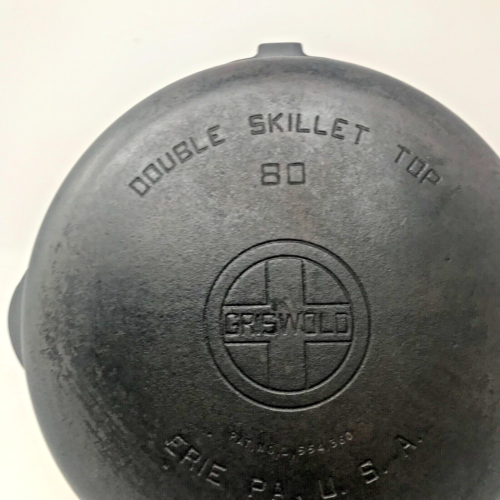 Griswold-Cast Iron #80 Double Skillet-Both 1102 & 1103 (KTCN) - Picture 12 of 16