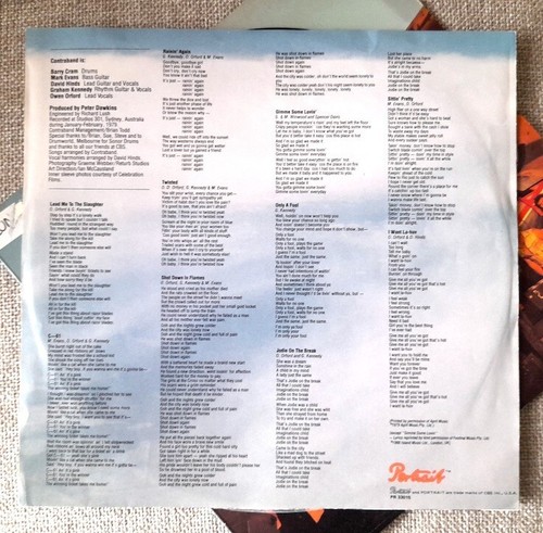 Contraband (Finch) 'CONTRABAND' LP (1979) EX / VG+ - Picture 3 of 6