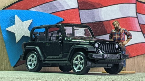 WELLY 3" JEEP WRANGLER RUBICON [BLACK] LOOSE 3 INCHES USA STOCK!!! - Picture 1 of 9